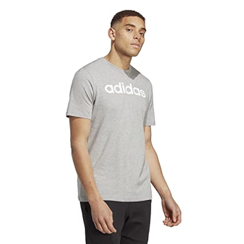 adidas Essentials Single Jersey Linear Embroidered Logo T-Shirt Camiseta Hombre (Pack de 1) lHboXbOy