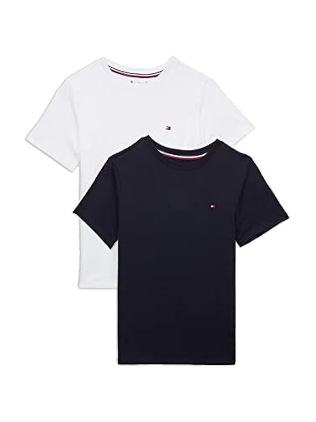 Tommy Hilfiger Niño Pack de 2 Camisetas Cuello Redondo 