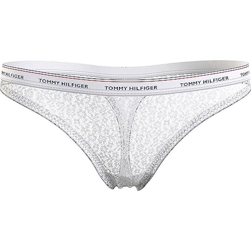 Tommy Hilfiger 3 Pack Thong Lace (Ext Sizes), Cintas Mujer, Desert Sky/White/Primary Red, 6OFlp5Rl