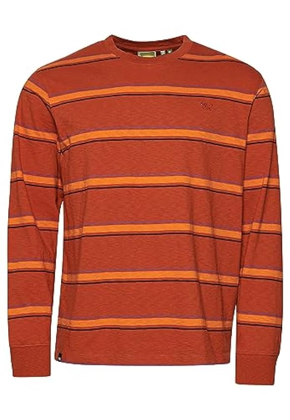Superdry Vintage Textured Stripe LS Top Camisa para Hom