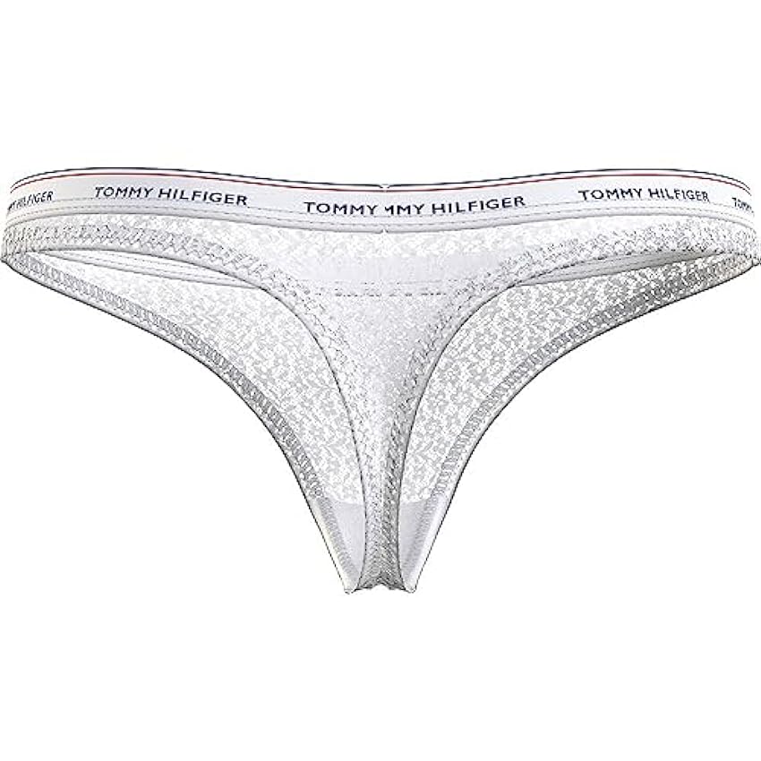 Tommy Hilfiger 3 Pack Thong Lace (Ext Sizes), Cintas Mujer, Desert Sky/White/Primary Red, 6OFlp5Rl