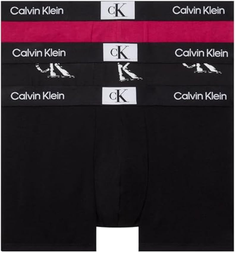 Calvin Klein Pack de 3 Calzoncillos Bóxer para Hombre A